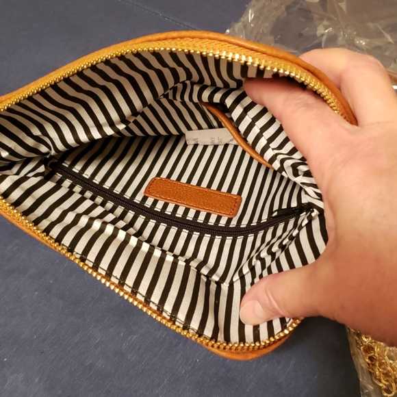 Versatile Tanned Leather Envelope Wristlet/Clutch - Picture 8 of 8